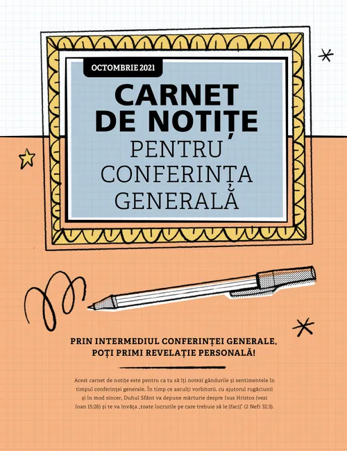 Carnet de notițe pentru conferința generală