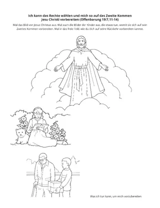 Seite mit der Aktivität: Jesus Christus wird wiederkehren