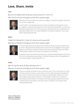 Love, Share, Invite