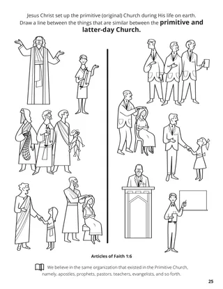 Sixth Article of Faith coloring page
