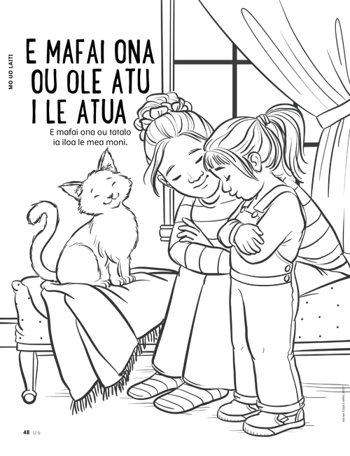 Itulau PDF e valivali o se tamaitai ma se  teineitiiti o loo taaalo