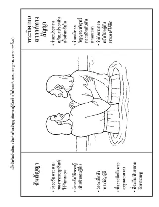 หน้ากิจกรรม: เราทำพันธสัญญาเมื่อเรารับบัพติศมา