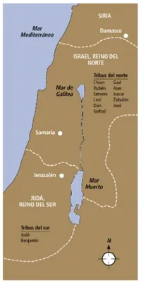 map of Israel and Judah