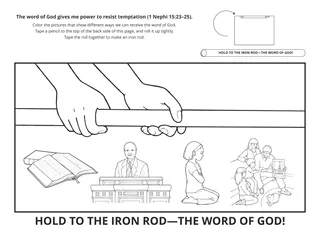 activity page: The word of God gives me power to resist temptation