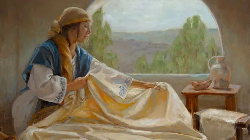 Woman preparing a room for the prophet