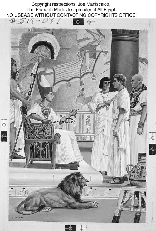 Joseph before Pharaoh