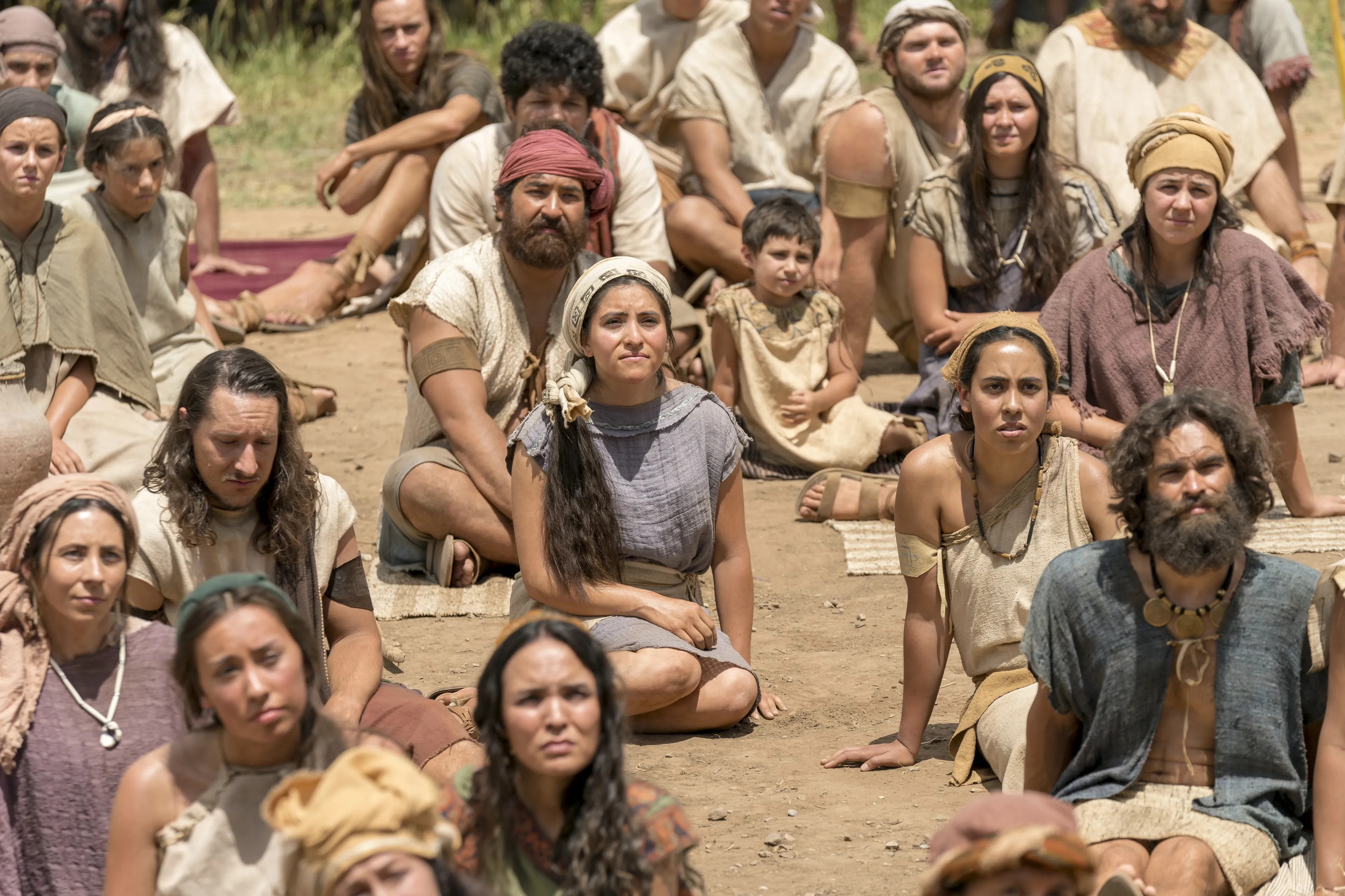 Nephites listen as Jacob teaches about pride and chastity.