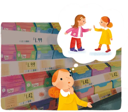 Cait imagining telling Lily to stop