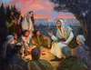 the Savior teaching group of people
