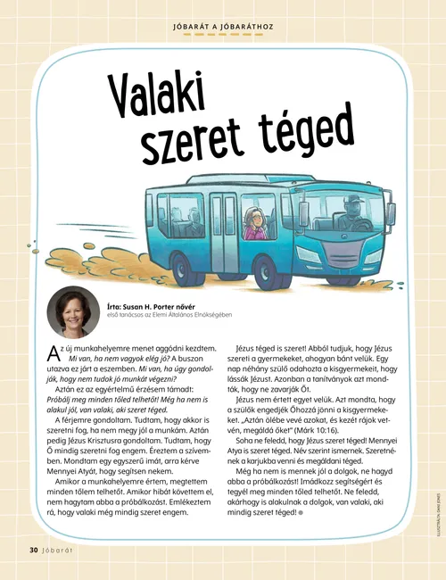 PDF-oldal egy nő buszon ülő nő rajzával