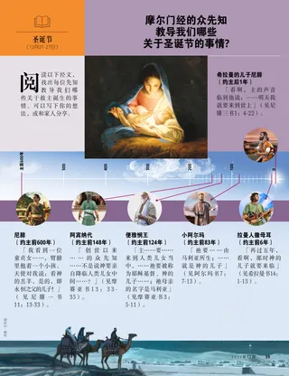 摩尔门经的众先知教导我们哪些关于圣诞节的事情？