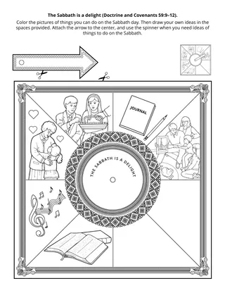 activity page: the Sabbath is a delight