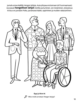 Gifts of the Spirit coloring page