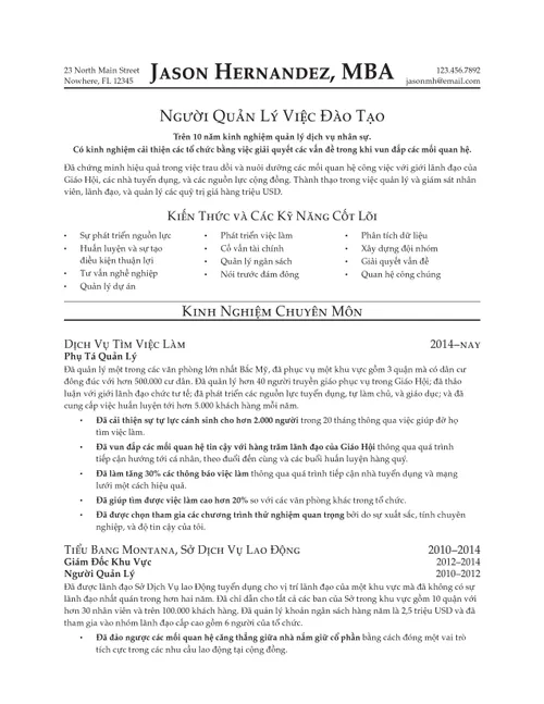 Lý lịch nghề nghiệp của Hermandez