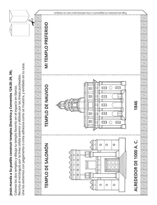 Hoja de actividades para niños