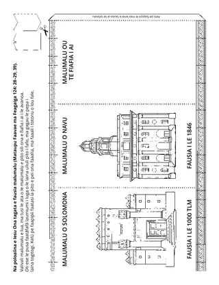itulau o gaoioiga: Ua poloaiina e Iesu Ona tagata ia fausia malumalu