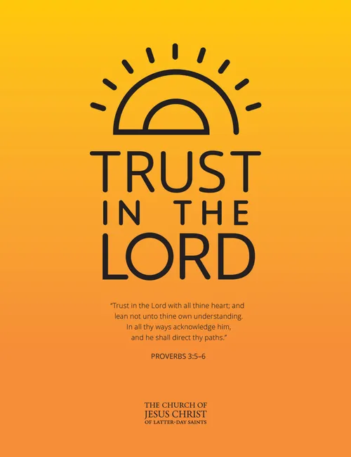 poster “Trust in the Lord”