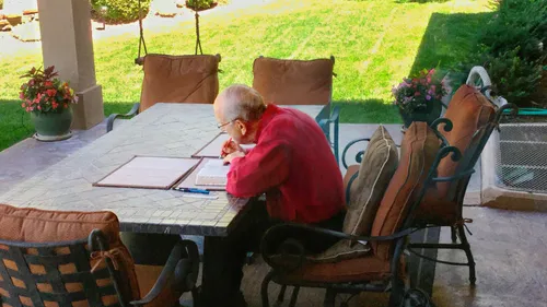 man reading scriptures