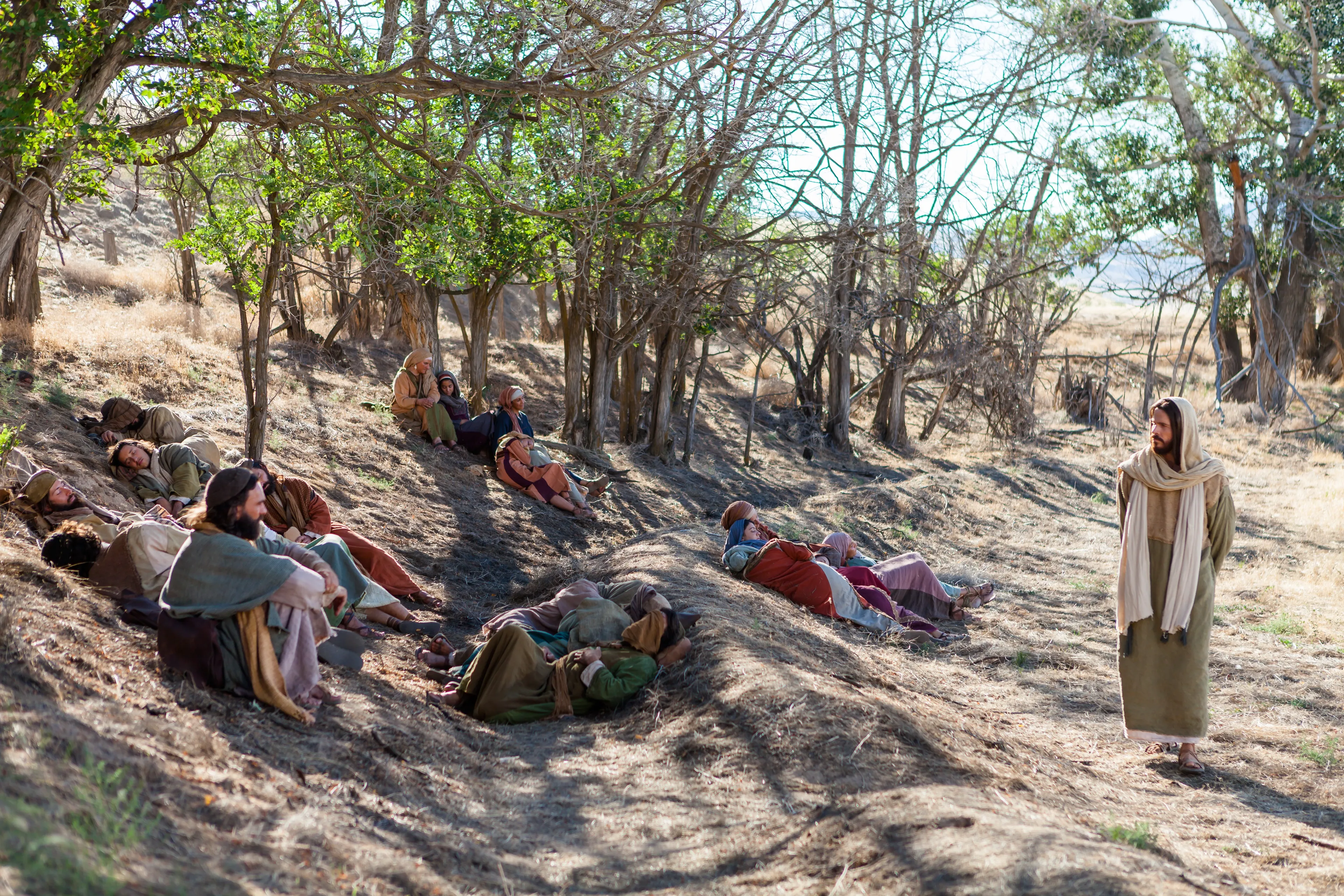 Peter approaches Christ and asks Him how often he should forgive a person.