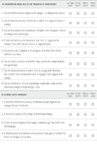 faavasegaga e le fesiliteita o ia lava