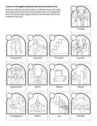 Hoja de actividades para niños