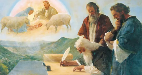 Isaiah Writes of Christ’s Birth, by Harry Anderson