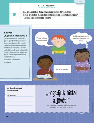 Page from the July 2022 Friend Magazine.