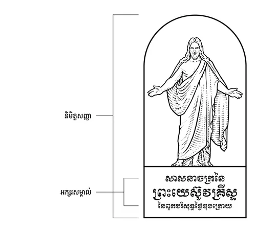 ស្លាក​អក្សរ និង​និមិត្ត​សញ្ញា​របស់​សាសនាចក្រ