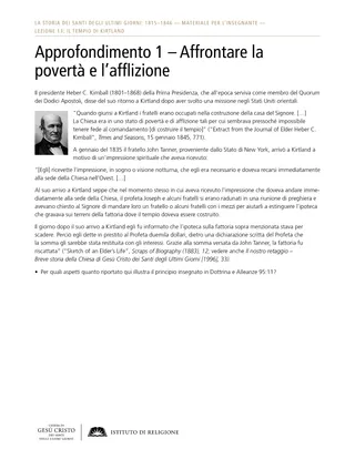 Approfondimento 1 – Affrontare la povertà e l’afflizione