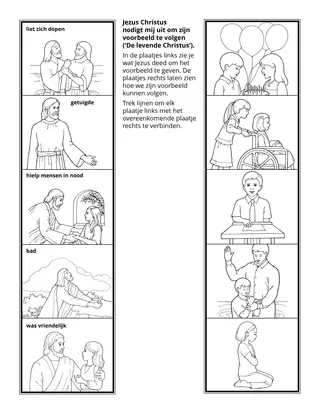 doe-pagina: Jezus Christus moedigt mij aan om zijn voorbeeld te volgen