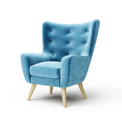 decorative blue chair