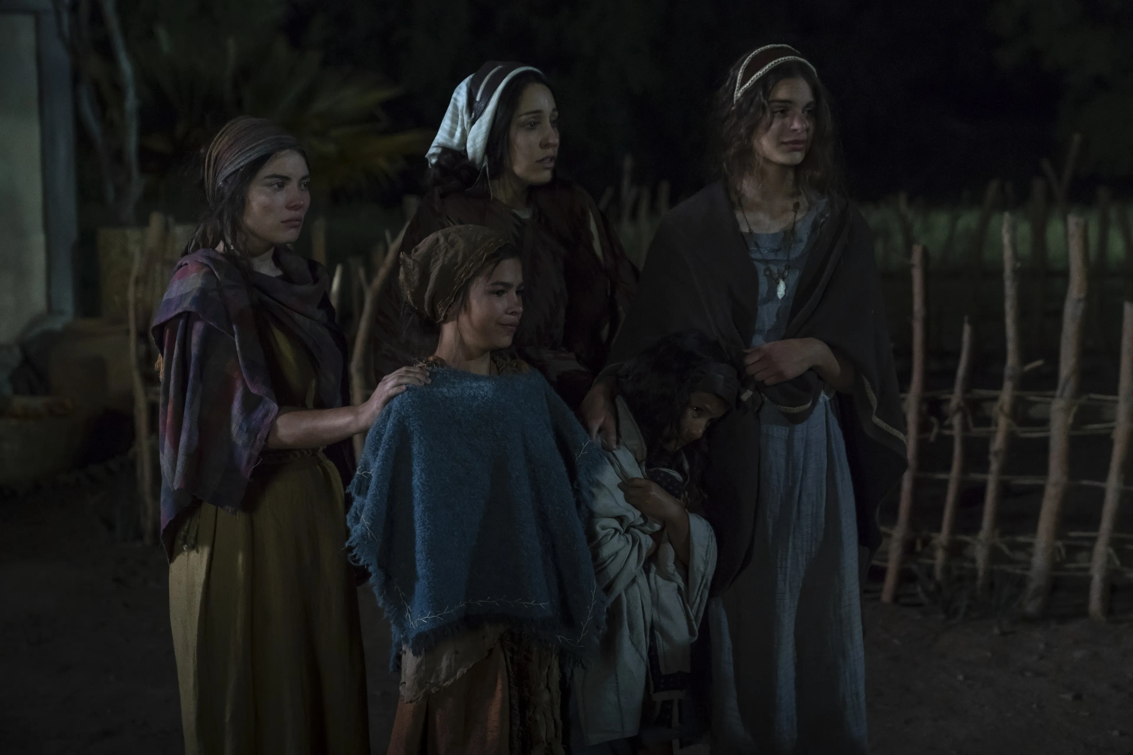 Daughters of Ishmael and children say goodbye as the Nephites flee.