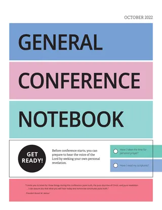 General Conference Notebook