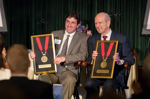 Dr. Selzman with President Nelson