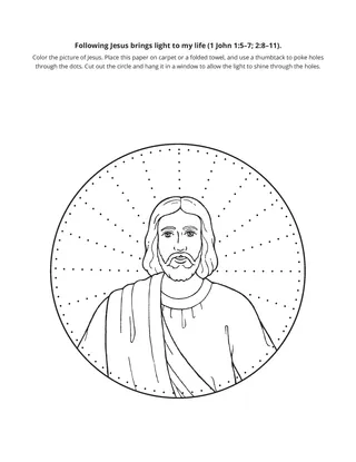 activity page: following Jesus brings light to my life