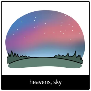 heavens, sky gospel symbol