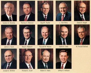 Quorum of the Twelve Apostles March 1995