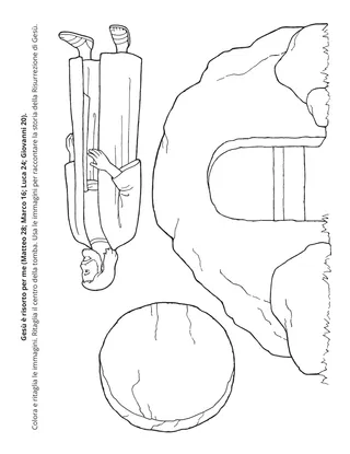 pagina delle attività: Gesù è risorto per me