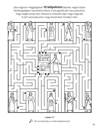 The Ten Lepers coloring page