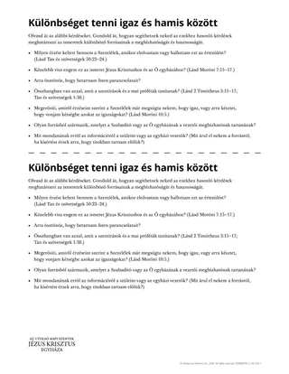 Különbséget tenni igaz és hamis között