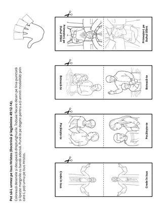 Pagină cu activități pentru copii.