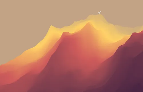 climber on top of mountain