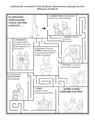 գործնական աշխատանքի էջ. ավետարանն ուսուցանում է ինձ, թե ինչպես վերադառնալ Երկնային Հոր մոտ