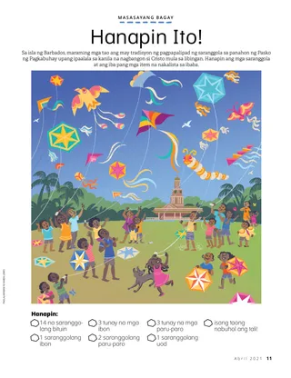 children flying kites