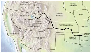 zemljopisna karta, od Arkansasa do Kalifornije