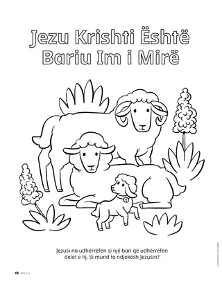 Faqe për ngjyrosje me dele