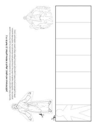 stránka s činnostmi: Ježíš Kristus mě vyzývá, abych přišel k Němu