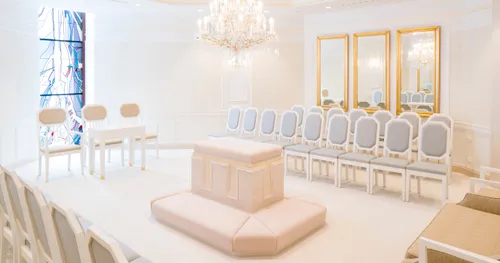 Frankfurt Germany Temple . An interior image of the temple featuring the Sealing Room.