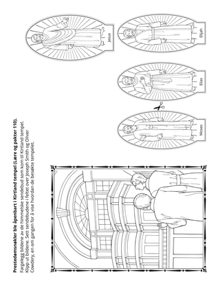 aktivitetsside: prestedømsnøkler ble gjengitt i Kirtland tempel