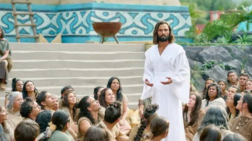 Jesus teaching the Nephites